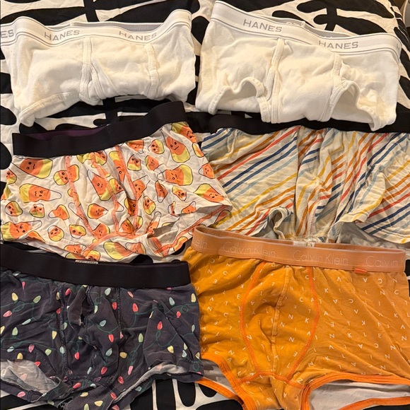 MeUndies Orange and Black Fruit Pattern Boxer Briefs - Picture 1 of 1